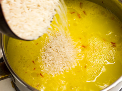 butter saffron water salt rice