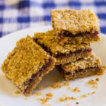 Gluten-free vegan Cranberry Oatmeal bars