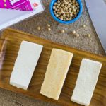 3 slices of tofu fresh frozen and thawed