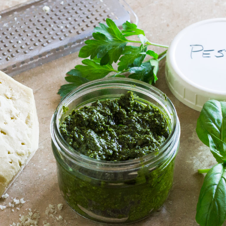 Fresh Basil Pesto With Walnuts The Joy Of An Empty Pot